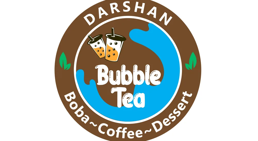 Darshan Bubble Tea logo design