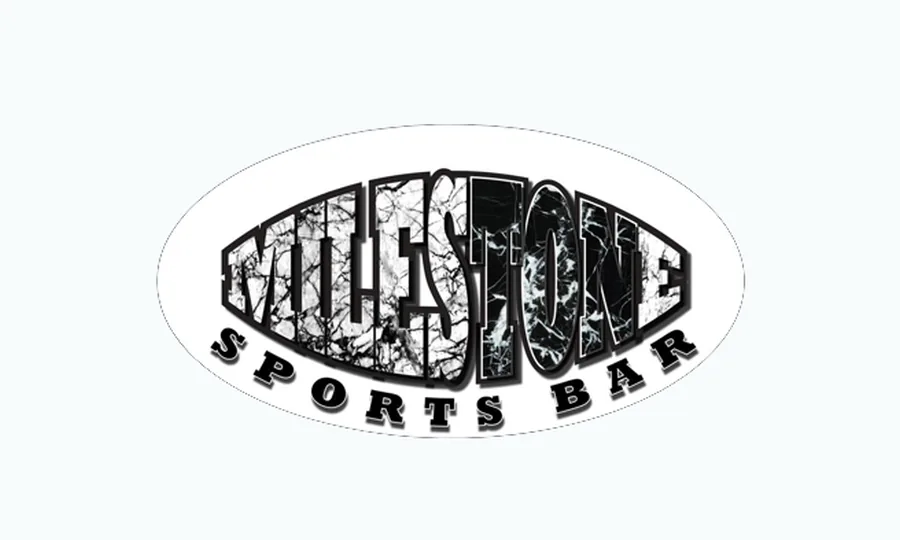Milestone Sports Bar logo design